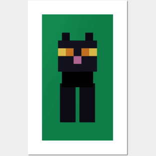 Minecraft Black Cat Posters and Art